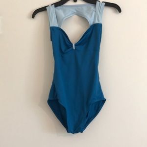 Blue leotard!!